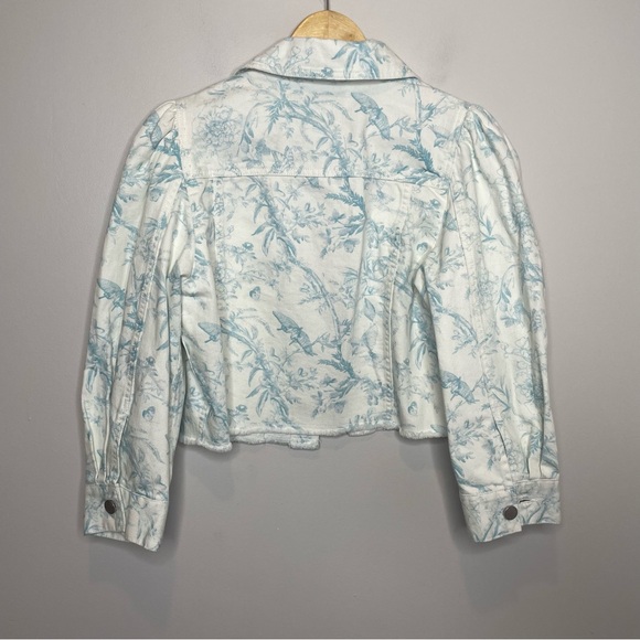 Elie Tahari Toile Cropped Denim Jacket - Size M - NWT - Picture 6 of 9